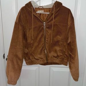 Cropped L.A Hearts Zip Up Hoodie